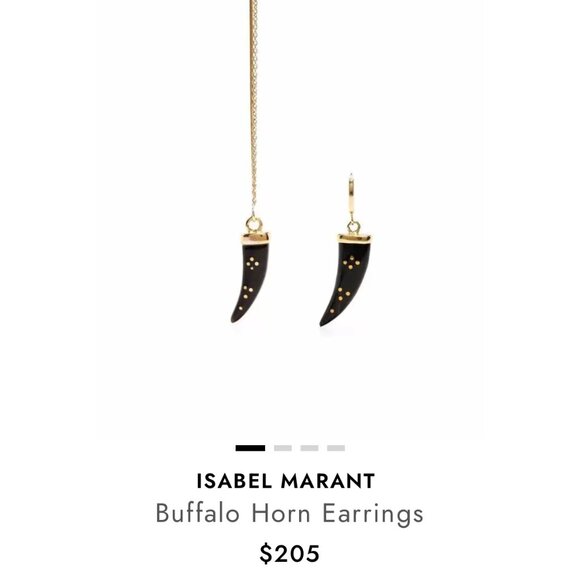 Isabel Marant - buffalo horn earrings NEW, never worn! - Picture 1 of 10